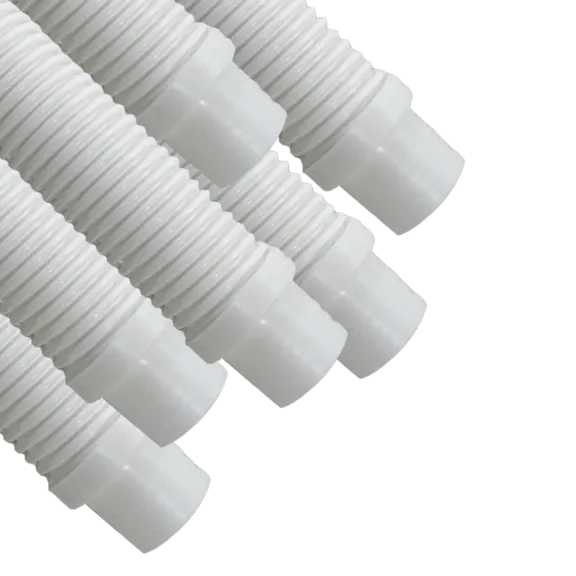 Puri Tech AquaBug Pool Vacuum Hose, 1.5 inch x 4 feet, White - Pack of 6