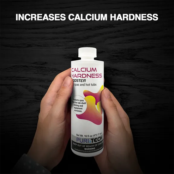 Puri Tech Spa Calcium Hardness Booster 6 Pack - Prevents Etching and Corrosion in Spas and Hot Tubs, 16oz.