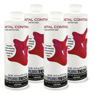 Puri Tech Spa 4-Pack Metal Control - Prevents Surface Staining by Isolating Iron, Copper and Other Minerals, 16oz