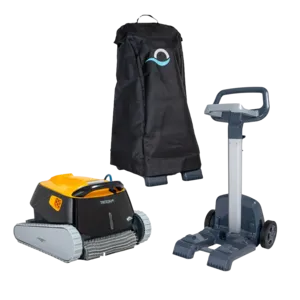 Dolphin Triton PS Inground Robotic Pool Vacuum Cleaner, with Powerstream, Upgraded Swivel, Caddy and Cover