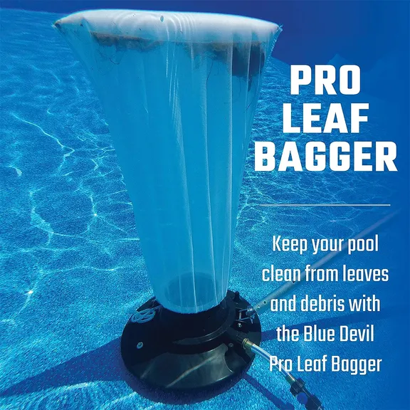 Blue Devil Pro 4-Pack Weighted Leafbagger with Urethane Ball Bearing Wheels and Metal Swivel Handle