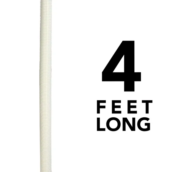 Puri Tech AquaBug Pool Vacuum Hose, 1.5" x 4ft., White