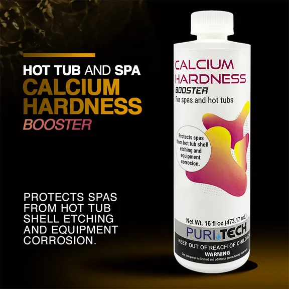 Puri Tech Spa 2-Pack Calcium Hardness Booster for Preventing Etching and Corrosion in Hot Tubs and Spas, 16oz