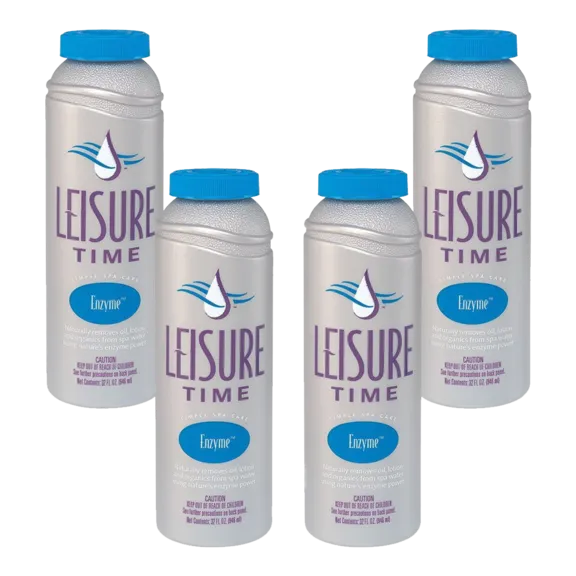 Leisure Time Enzyme Cleaner for Pools and Spas, 32oz (Pack of 4)