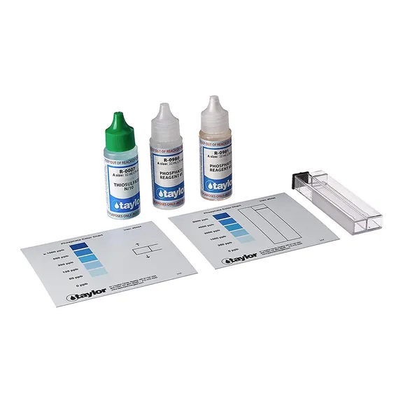 Taylor Technologies Phosphate Test Kit, Color Card Comparator - .75 oz bottles