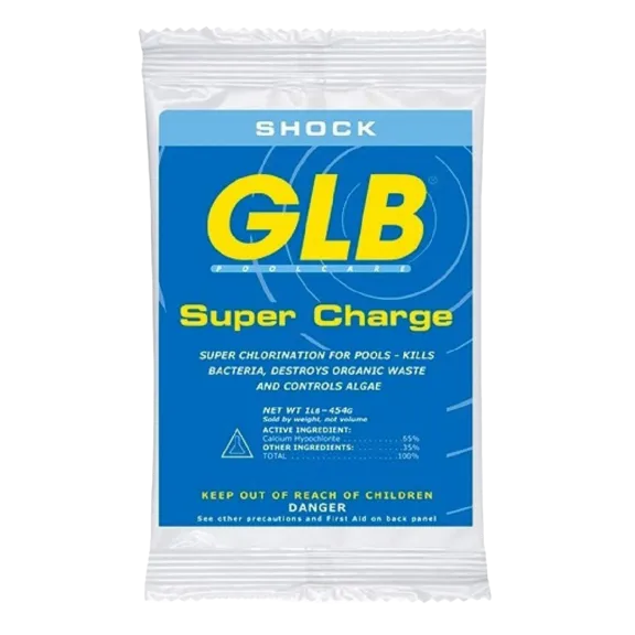 GLB Super Charge Shock Oxidizer for Pool Cleaning, 1 lb Bag