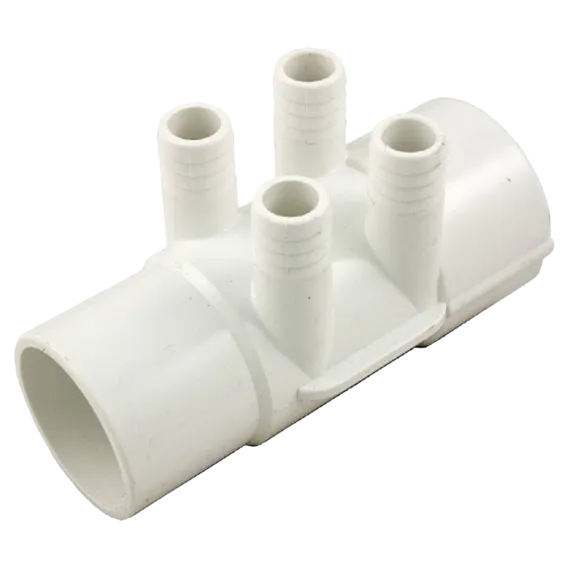 Waterway Plastics Manifold with 2S X 2 Spg X 4 (3/4 inch) Barbs