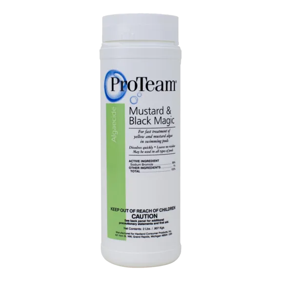 ProTeam Swimming Pool Algae Remover, Mustard and Black Magic Formula, 2 lbs