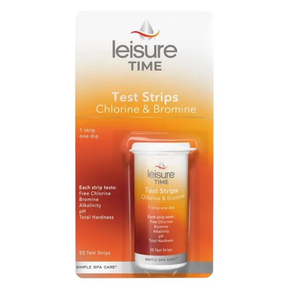 Leisure Time Spa and Hot Tub Test Strips for Chlorine and Bromine