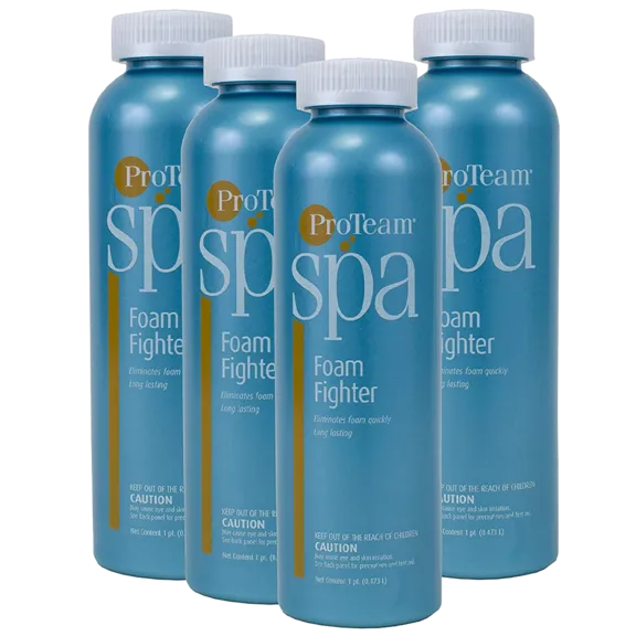 ProTeam Spa 1-Pint Foam Fighter for Spas and Hot Tubs, 4-Pack