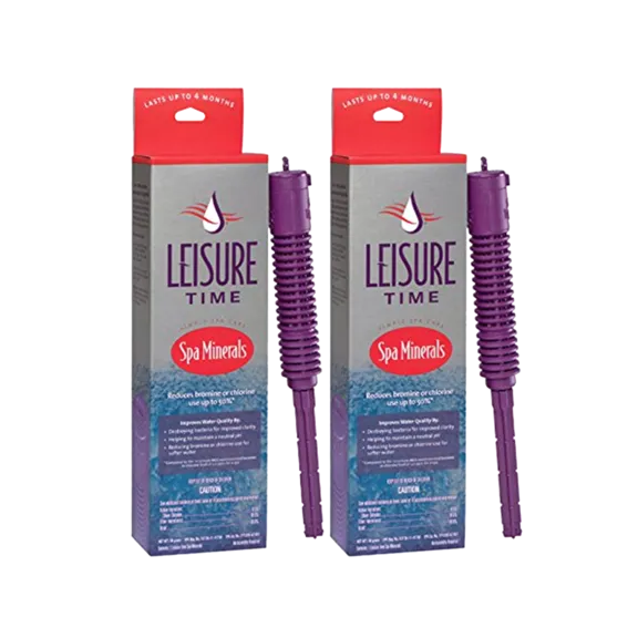 Leisure Time Mineral Purifier for Hot Tubs and Pools Maintenance (Pack of 2)