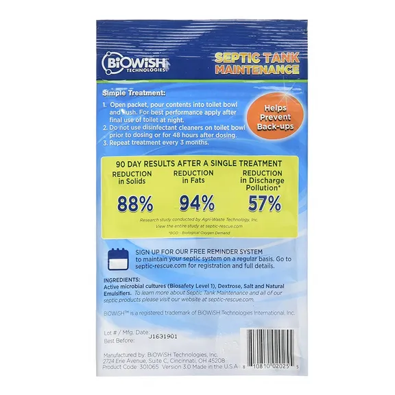 Septic Rescue Solution by BiOWiSH Technologies