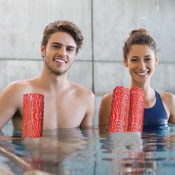 Mega Foam Wavy Pool Noodle, Coral