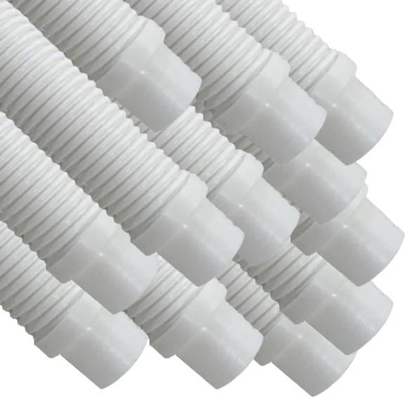 Puri Tech AquaBug Pool Vacuum Hose, 1.5 inch x 4 feet, White (Pack of 12)