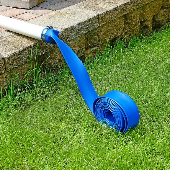 Blue Devil 1-1/2" x 25' Backwash Hose with Clamp - 22 Mil, Shrink Wrapped, 4 Pack