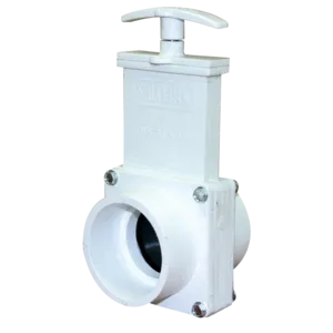 Valterra 2" Slip Simple Push/Pull White PVC Gate Valve