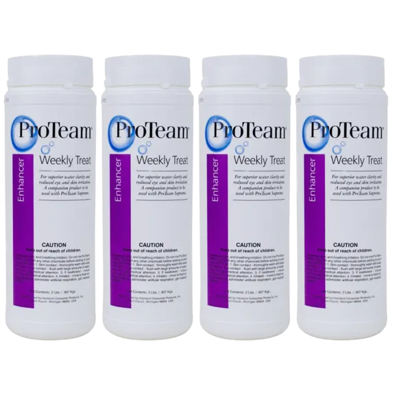 ProTeam Swimming Pool Weekly Treatment for Maintaining pH and Alkalinity Levels, 2 lbs (Pack of 4)