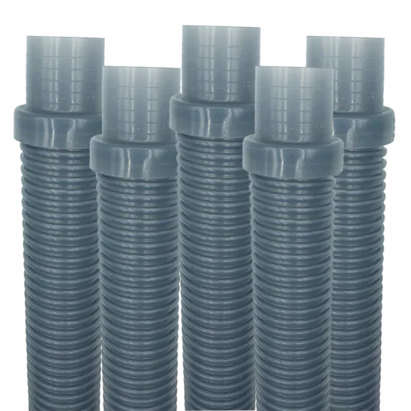 Puri Tech AquaBug Translucent Blue Pool Vacuum Hose, 1.5 inch x 4 feet (Pack of 5)