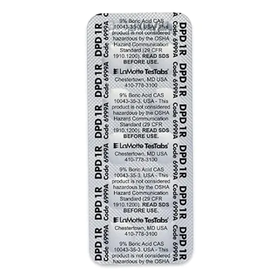 LaMotte 6999A-M Chlorine DPD #1 Rapid TesTabs Tablets 1000 Per Box