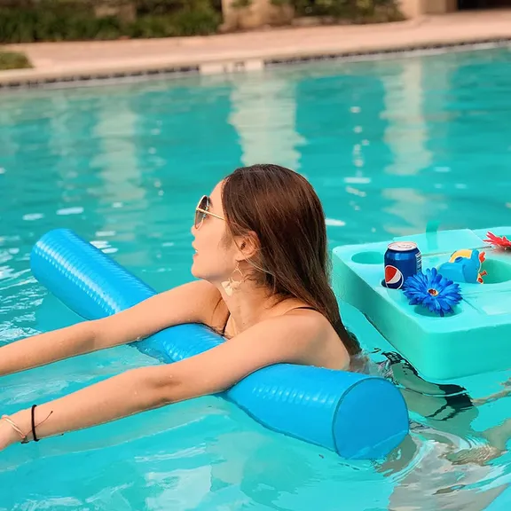 VOS Mega Foam Wavy Pool Noodle, Sonic Seafoam