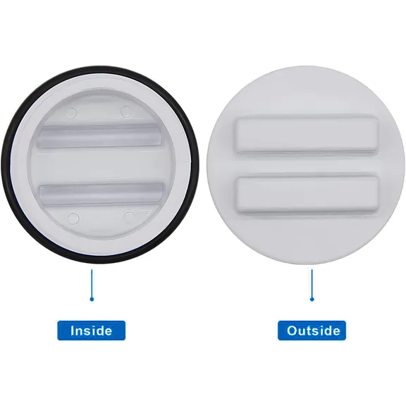 Hayward Threaded Concrete Pool Drain Plug with O-Ring, 1.5" MPT, White (Pack of 4)