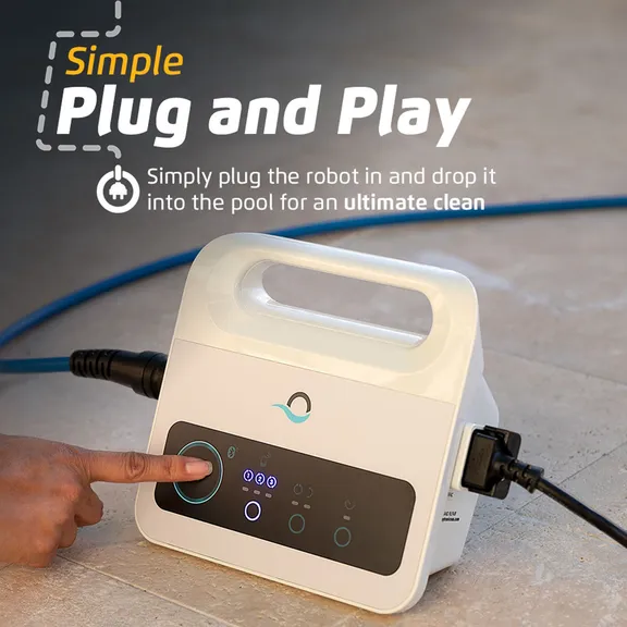 Dolphin Nautilus CC Robotic Pool Vacuum Cleaner with Ultra-Fine Filters Ideal for Above/In-Ground Pools 33 FT in Length
