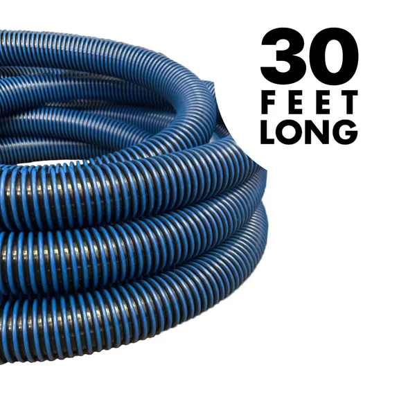 Puri Tech Inground Pool Vacuum Hose with Swivel Cuff - 1.25ft X 30ft
