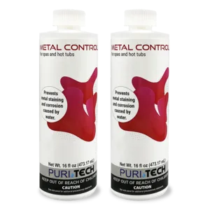 Puri Tech Spa 2-Pack Metal Control - Iron, Copper and Other Minerals Isolation Solution, 16oz, Prevents Surface Staining