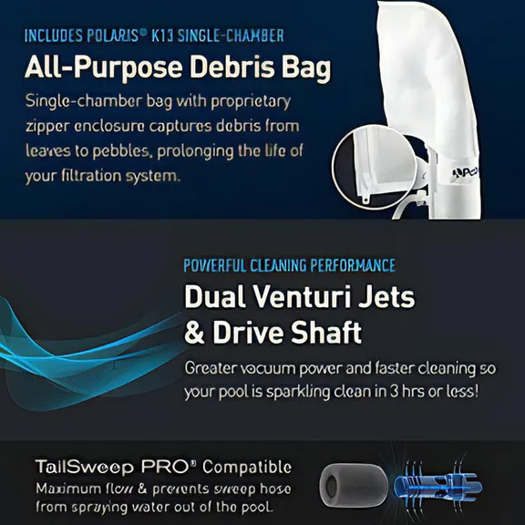 Polaris Vac Sweep 280 F5 - Automatic In-Ground Swimming Pool Cleaner