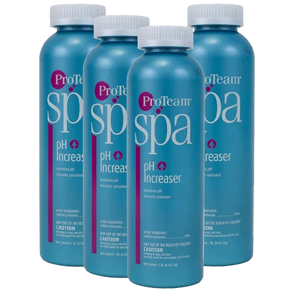 ProTeam Spa Instant pH Level Increaser for Spas and Hot Tubs 1 lb Bottle (Pack of 4)