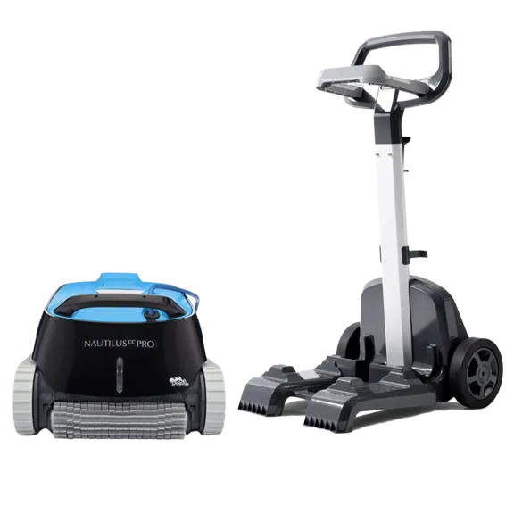 Dolphin Nautilus Pro Wi-Fi Controlled Robotic Pool Vacuum Cleaner with Caddy