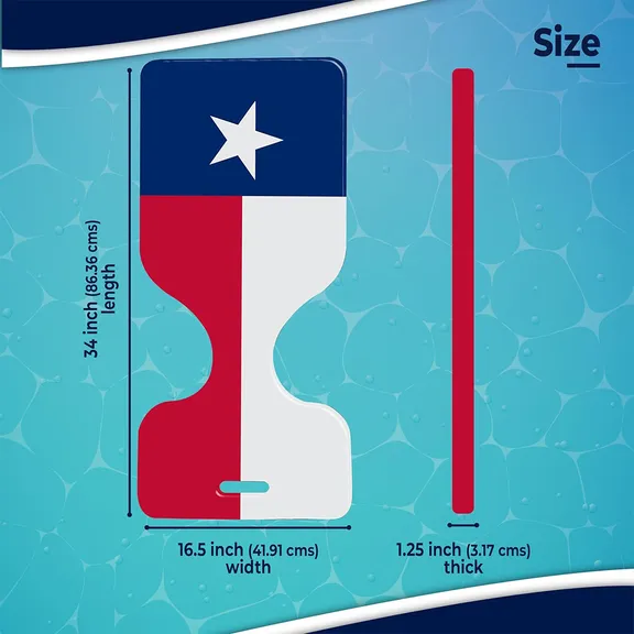 The VOS Phoenix Graphic Printed Saddle Water Floats, Lone Star, 2-Pack