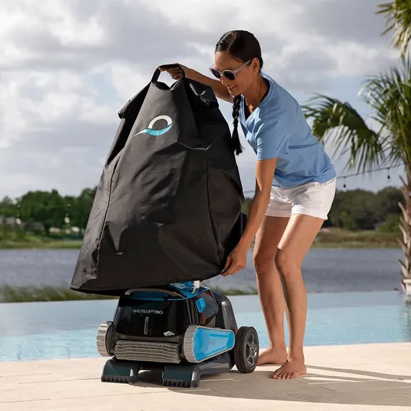 Dolphin Nautilus CC Pro Wi-Fi Controlled Robotic Pool Cleaner with Caddy