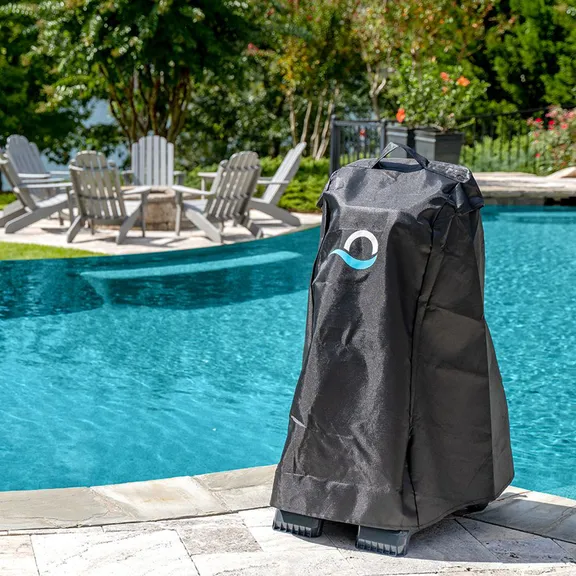 Dolphin Universal Robotic Pool Vacuum Cleaner with Caddy and Classic Cover Bundle