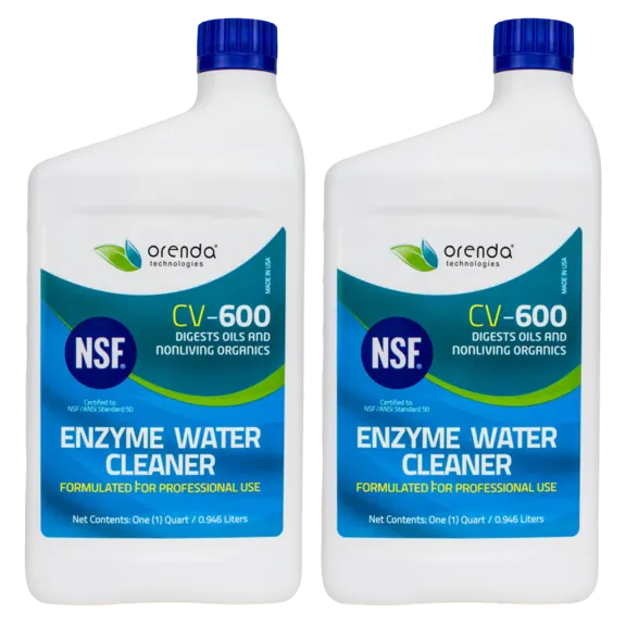 Orenda CV-600 Concentrated Catalytic Enzyme Pool Water Cleaner - Pack of 2