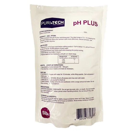 Puri Tech pH Plus Pool and Spa pH Increaser - 5lb