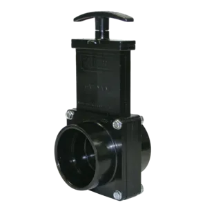 Valterra 2" Slip Simple Push Button Black ABS Gate Valve