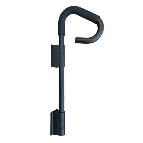 Puri Tech 2" Portable Safety Handrail with Skirt Mount for Spa, Foam Grip, Indoor/Outdoor, Black