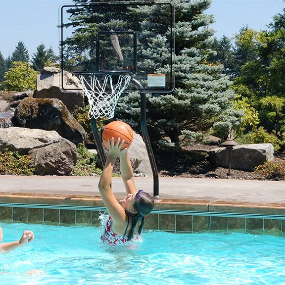 S.R. Smith  Swim N’ Dunk Swimming Pool Basketball Game Set