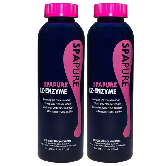 SpaPure EZ-Enzyme Concentrated Liquid Water Clarifier for Pools 1 Pint (Pack of 2)