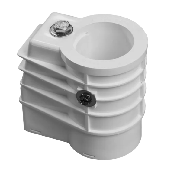 White Saftron Pool Ladder and Handrail Anchor Socket for 1.90 inch Diameter