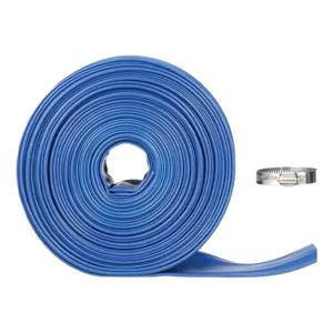 Blue Devil 2" X 75' Long 22 Mil Durable Backwash Hose with Clamp for Swimming Pools