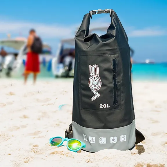 VOS Waterproof Premium Dry Bag 20L, Black