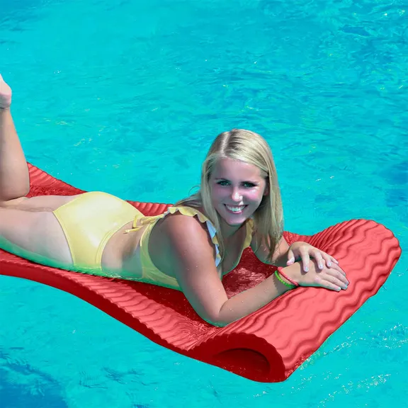 VOS Infinity Lounger Premium Extreme Water Float, Cayman Coral