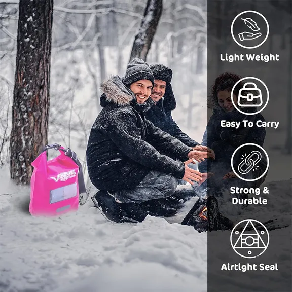 VOS Waterproof Premium Dry Bag 5L, Pink