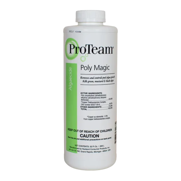 ProTeam Poly Magic Swimming Pool Algaecide - 1 Quart Bottle