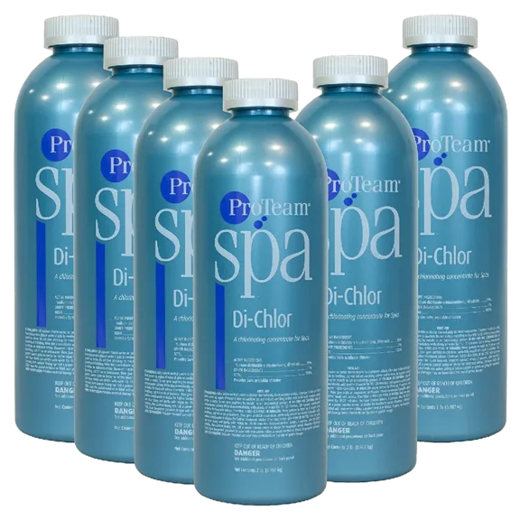 ProTeam Spa Di-Chlor Chlorine Powder Concentrate for Safe and Clear Spas, 2lb (Pack of 6)
