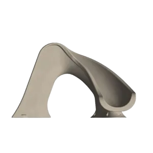 Global Pool Products SPLASH Inground Swimming Pool Water Slide, Deck Mounted Right Curve Turn, Sand