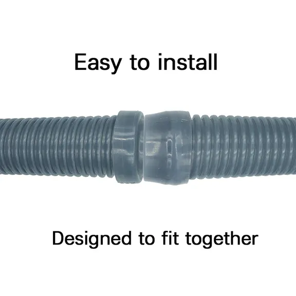 Puri Tech AquaBug Translucent Blue Pool Vacuum Hose, 1.5 inch x 4 feet (Pack of 8)