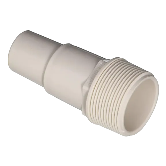 Waterway Plastics Flo-Pro II Above Ground Skimmer Hose Adapter - 1-1/2 inch MPT x 1-1/2 inch Hose